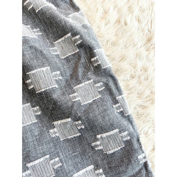 70s Grey & White Slub Knit Fringe Set - Picture 15 of 16